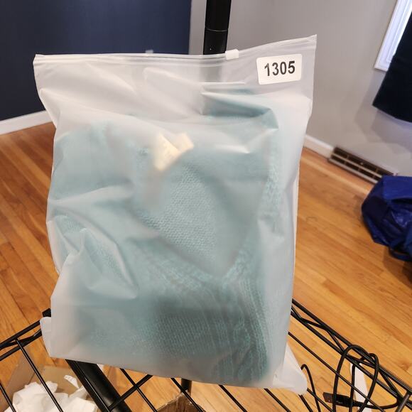 VTG LL Bean Womens S Small Linen Cotton Knit Fishermans V Neck Pullover Sweater - Picture 10 of 10